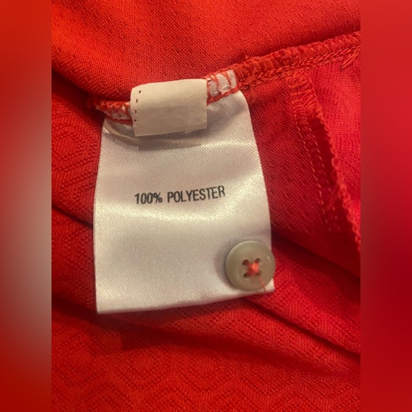 Adidas Woman’s Clima Cool Golf Shirt Red Size Medium - Picture 9 of 9